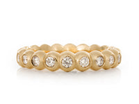 Pamela Lauz Jewellery - Bubble Diamond Bezel Bands