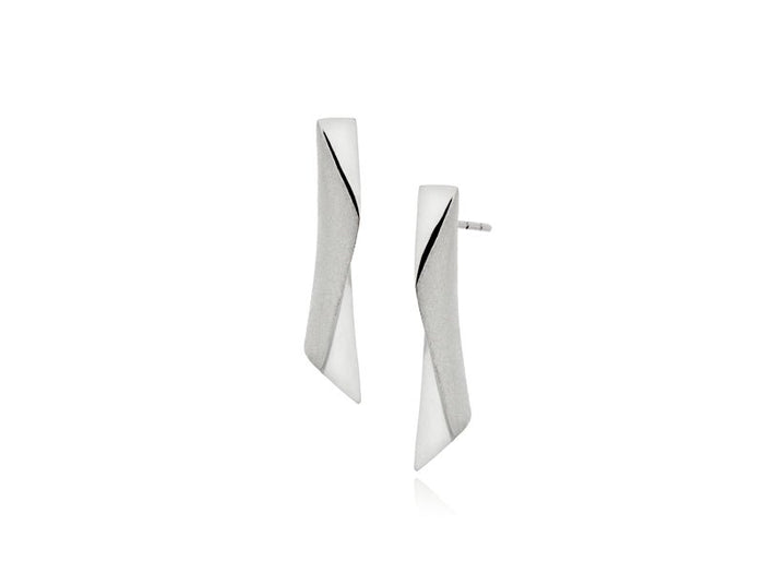 Apex Small Modern Bar Earrings - Pamela Lauz Jewellery
