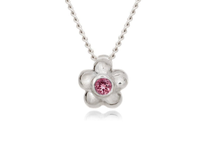 Blossom Dainty Pink Tourmaline Necklace - Pamela Lauz Jewellery