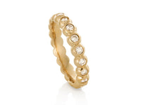 Bubble Diamond Bezel Bands - Pamela Lauz Jewellery