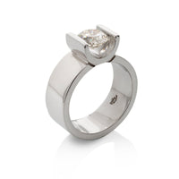 Crescent Interlocking Diamond Wedding Rings - Pamela Lauz Jewellery