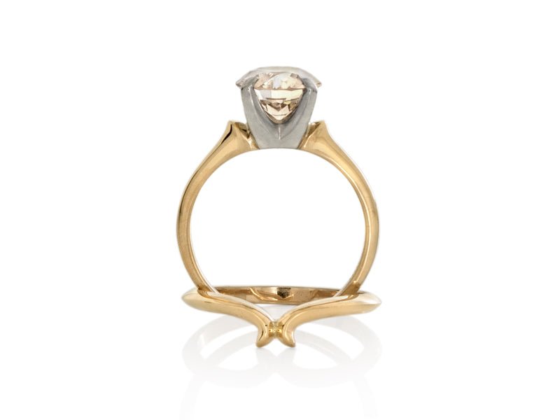 Custom Sculptural Wedding Band - Pamela Lauz Jewellery