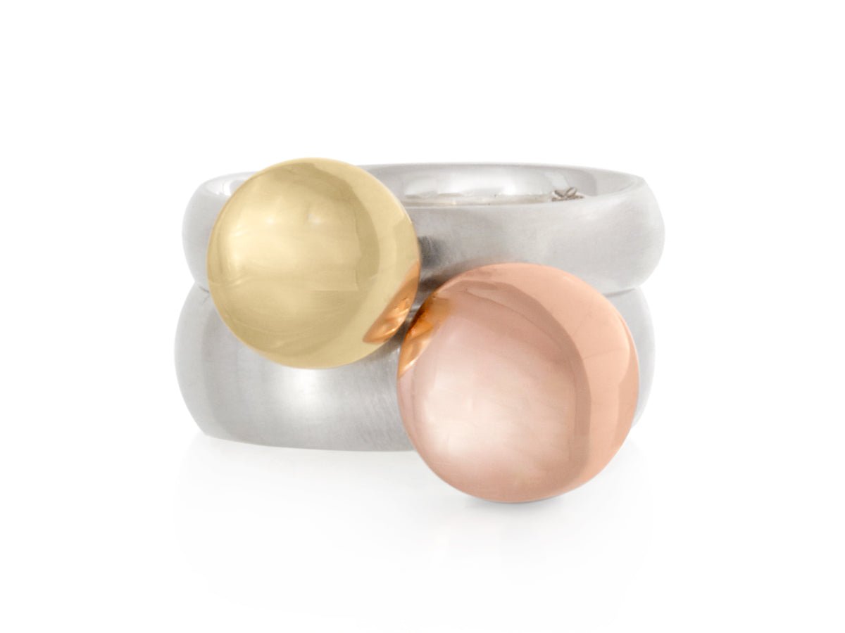Dancing Dolci Diamond Stacking Rings - Pamela Lauz Jewellery