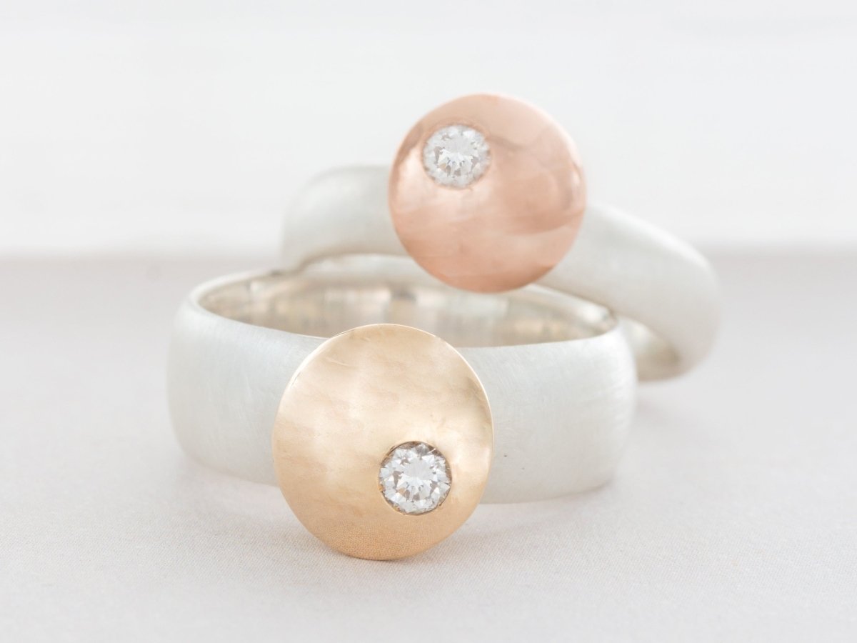 Dancing Dolci Diamond Stacking Rings - Pamela Lauz Jewellery