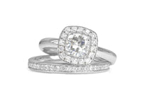 Dolci Cushion Halo Rings - Pamela Lauz Jewellery