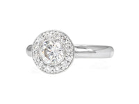 Dolci Round Halo Diamond Rings - Pamela Lauz Jewellery