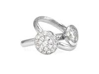Dolci Round Halo Diamond Rings - Pamela Lauz Jewellery