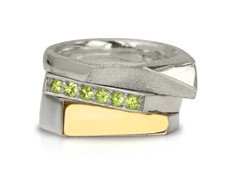 Facets & Iris Stacking Rings - Pamela Lauz Jewellery