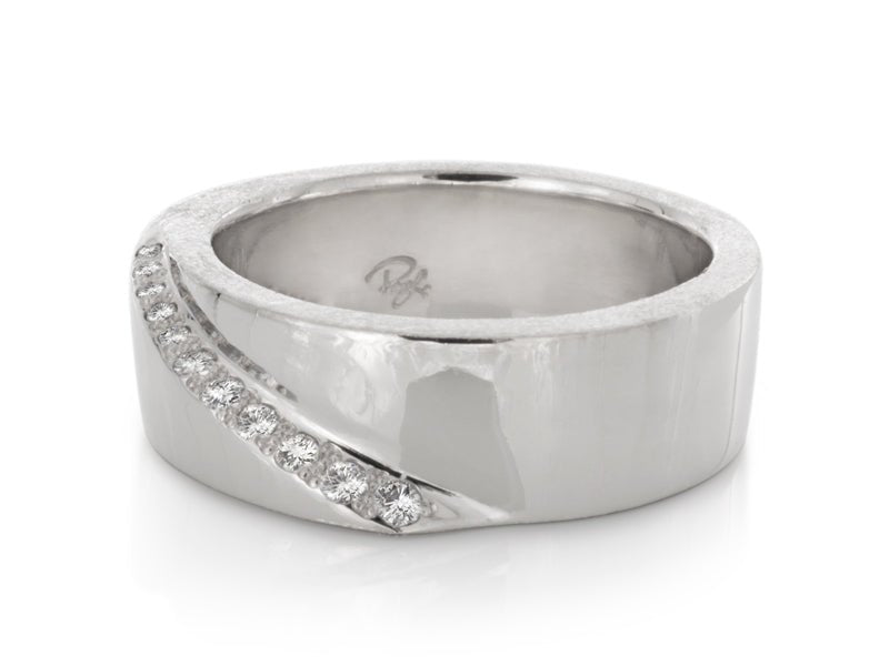 Kimono Diamond Wedding Band - Pamela Lauz Jewellery