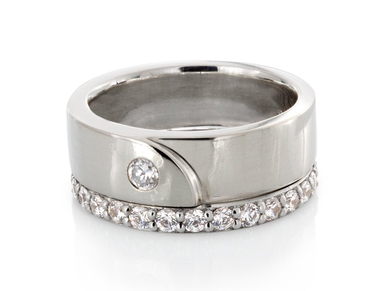 Kimono Round Diamond Ring - Pamela Lauz Jewellery