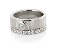 Kimono Round Diamond Ring - Pamela Lauz Jewellery