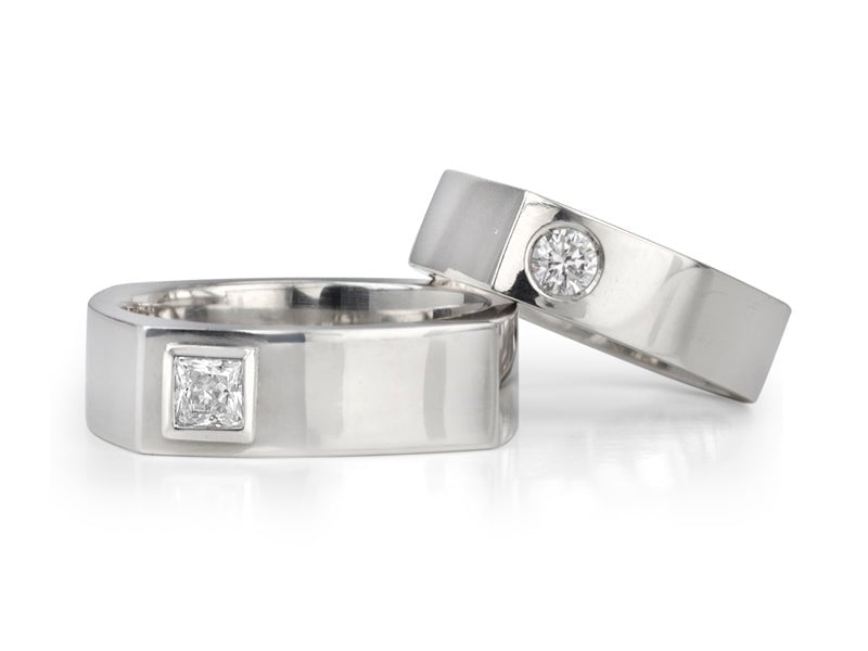 Kubo Wedding Rings - Pamela Lauz Jewellery