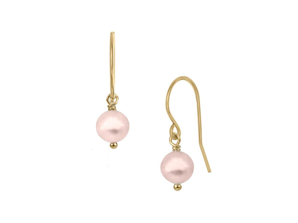 Lantern Pink Pearl Hook Dangle Earrings – Pamela Lauz Jewellery