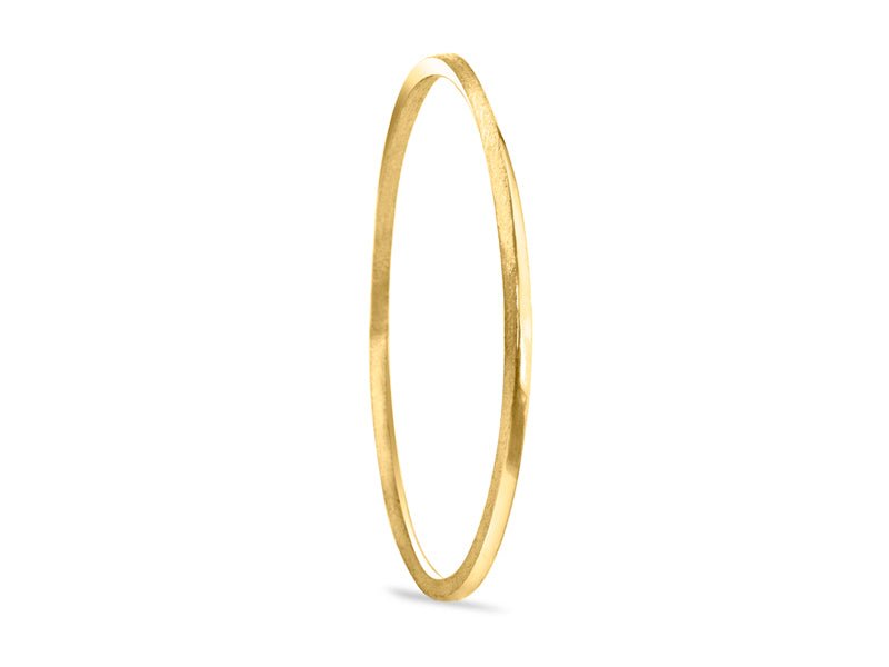 Mobius Silver Bronze Twist Bangle - Pamela Lauz Jewellery