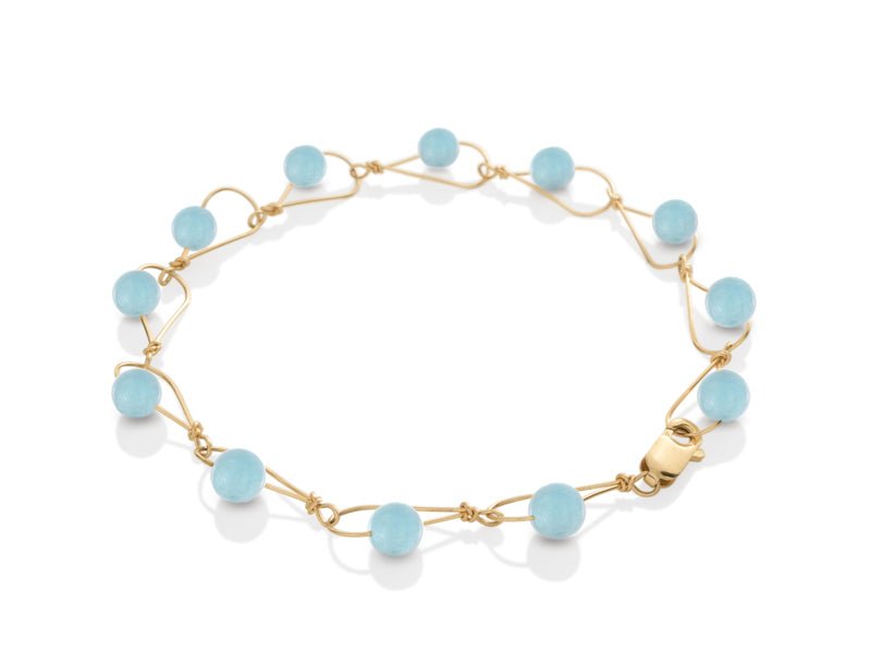 Rain Aquamarine Bracelet - Pamela Lauz Jewellery