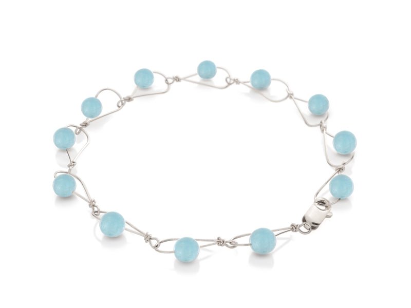 Rain Aquamarine Bracelet - Pamela Lauz Jewellery