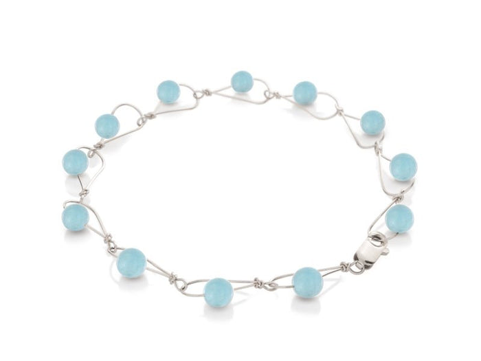 Rain Aquamarine Bracelet - Pamela Lauz Jewellery