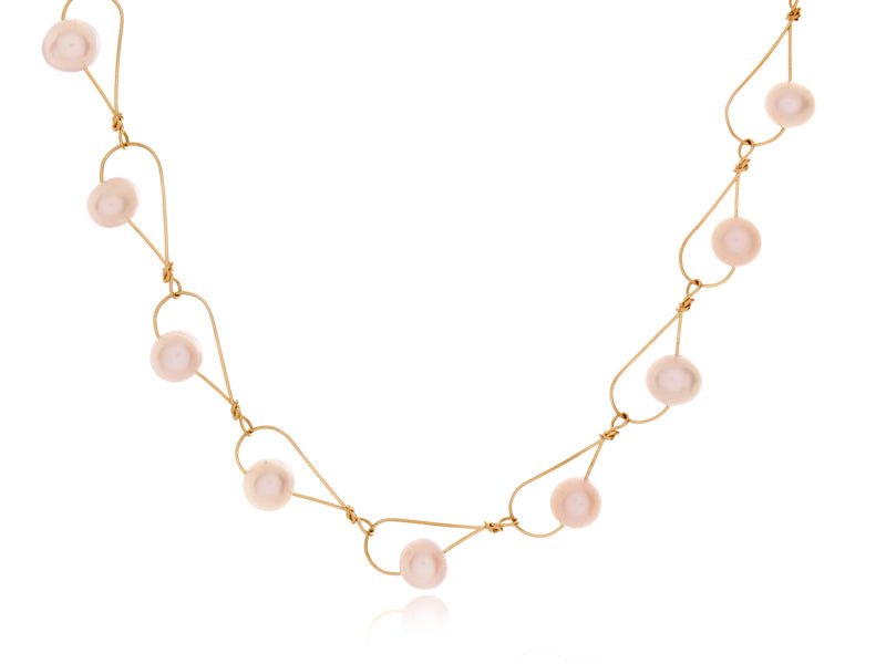 Rain Pink Pearl Necklace - Pamela Lauz Jewellery