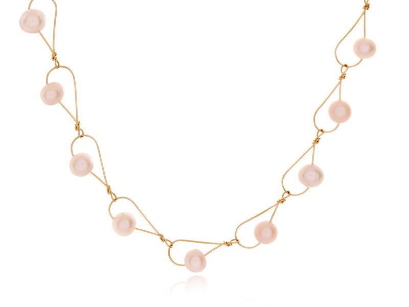 Rain Pink Pearl Necklace - Pamela Lauz Jewellery