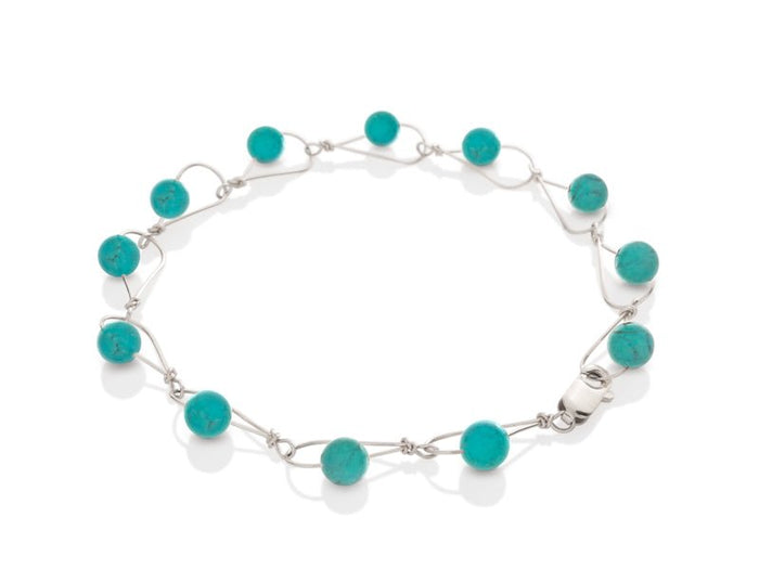 Rain Turquoise Bracelet - Pamela Lauz Jewellery