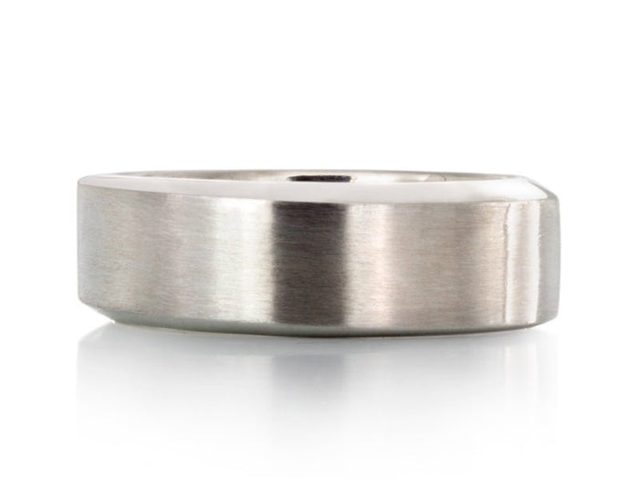 Solstice Beveled Band - Pamela Lauz Jewellery