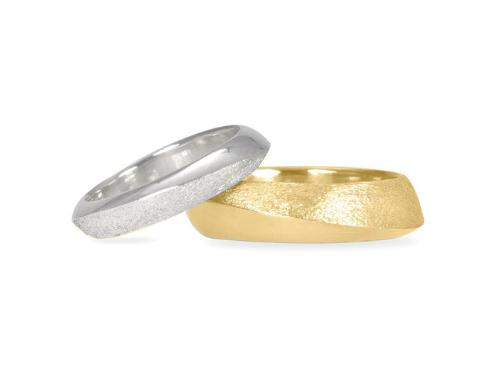 Solstice Diagonal Rings - Pamela Lauz Jewellery