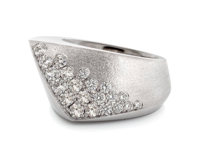 Solstice Diamond Dip Cocktail Ring - Pamela Lauz Jewellery