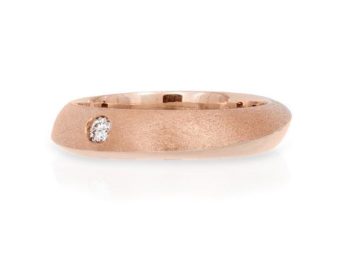 Solstice Rose Gold Band - Pamela Lauz Jewellery