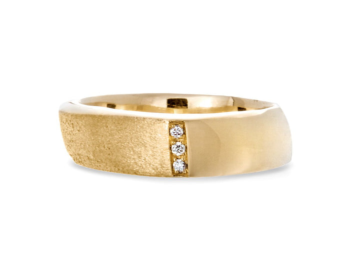 Solstice Three-Diamond Ring - Pamela Lauz Jewellery