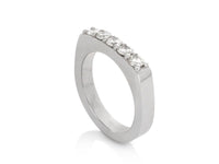 Surface Engagement Ring and Wedding Band - Pamela Lauz Jewellery