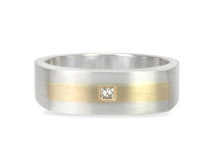 Surface Two-Toned Ring - Pamela Lauz Jewellery