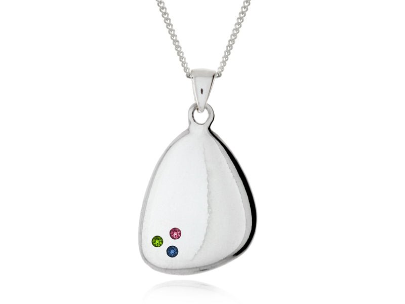 Terra Pebble Necklaces with Birthstones - Pamela Lauz Jewellery