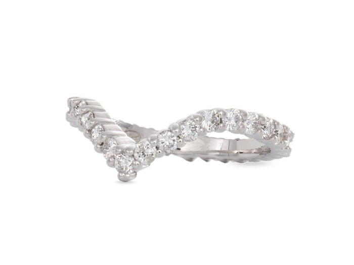 V-shaped Diamond Eternity Band - Pamela Lauz Jewellery