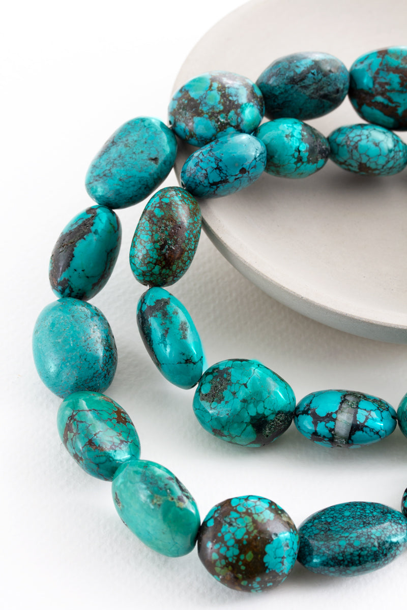 Turquoise Chunky Nugget Necklace