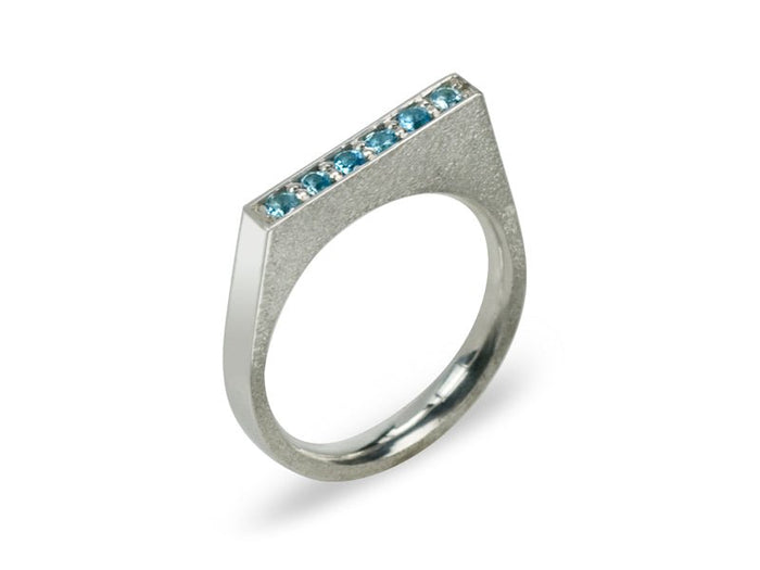 Iris Blue Topaz Ring - Pamela Lauz Jewellery