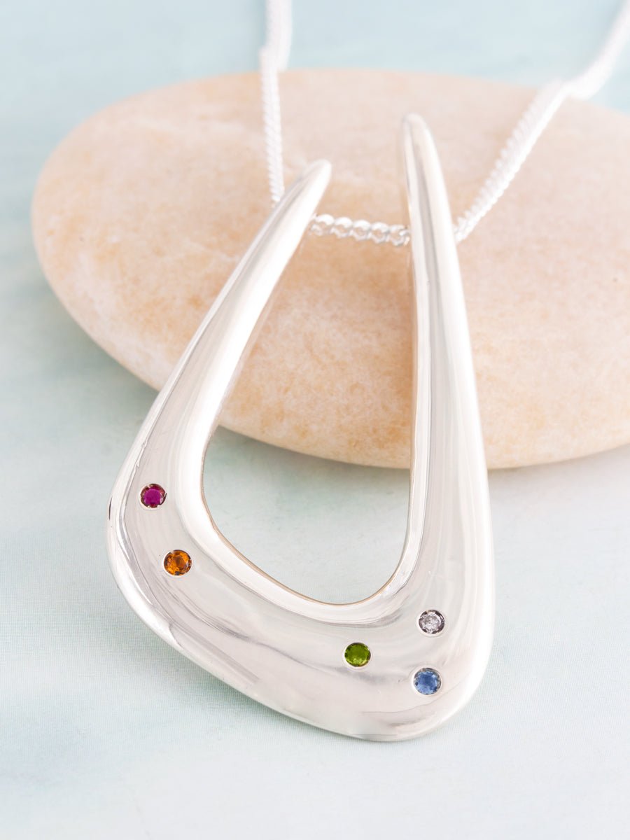 Terra Pebble Necklace & Ring Keeper - Pamela Lauz Jewellery