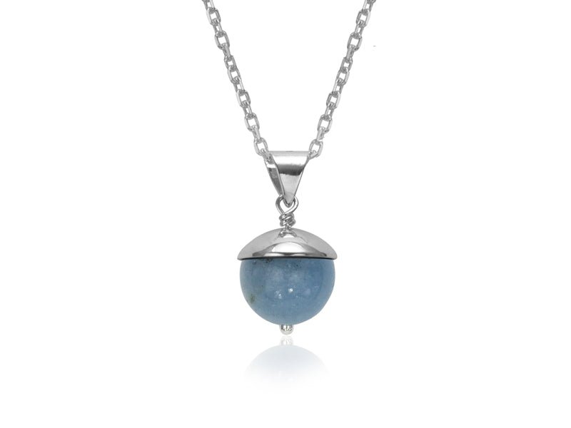 Acorn Aquamarine Pendant Necklace - Pamela Lauz Jewellery