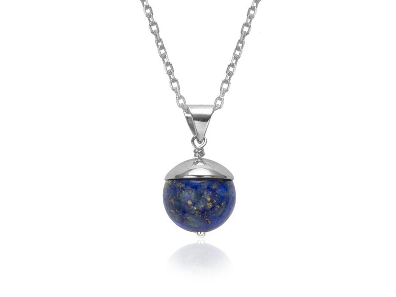 Acorn Lapis Lazuli Pendant Necklace - Pamela Lauz Jewellery