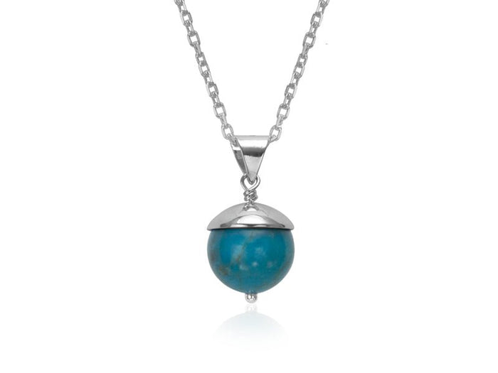Acorn Turquoise Pendant Necklace - Pamela Lauz Jewellery