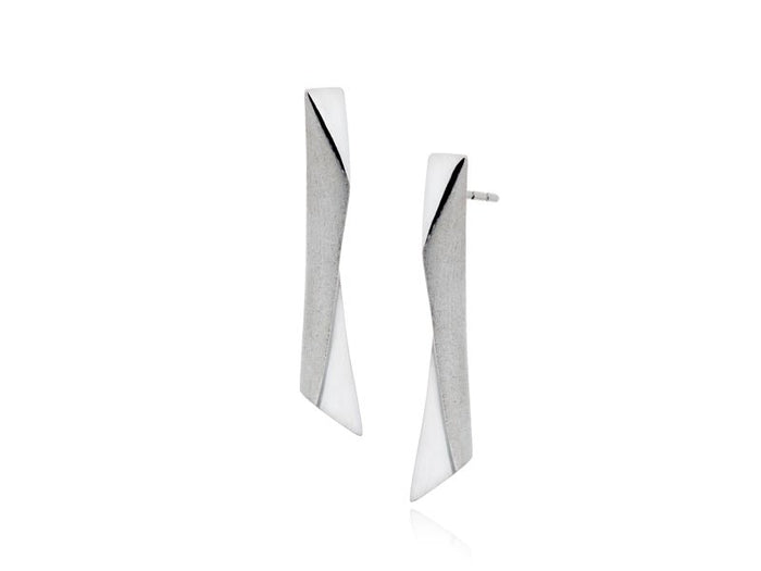 Apex Medium Modern Bar Earrings - Pamela Lauz Jewellery