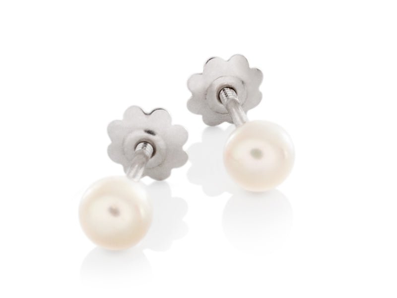 Blossom Baby Pearl and Gold Stud Earrings - Pamela Lauz Jewellery
