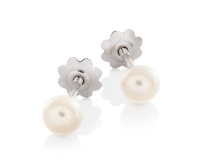 Blossom Baby Pearl and Gold Stud Earrings - Pamela Lauz Jewellery