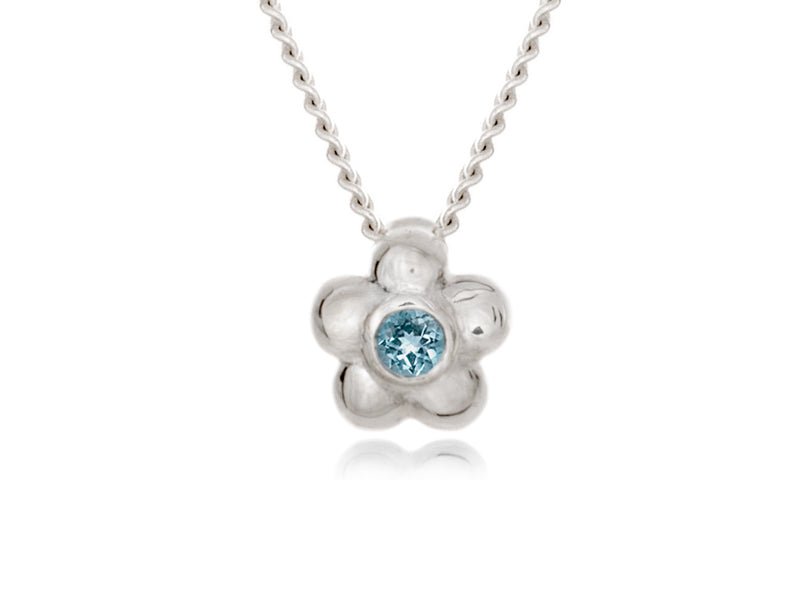 Dainty aquamarine necklace store