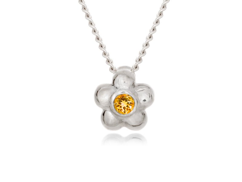 Blossom Dainty Citrine Necklace - Pamela Lauz Jewellery