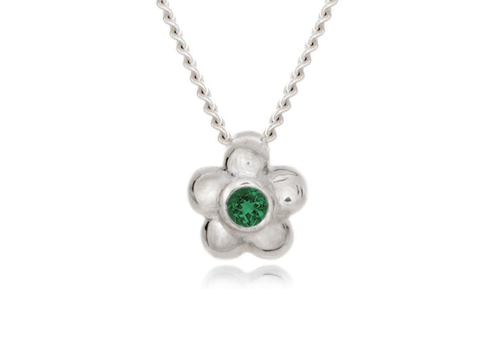 Blossom Dainty Emerald Necklace - Pamela Lauz Jewellery