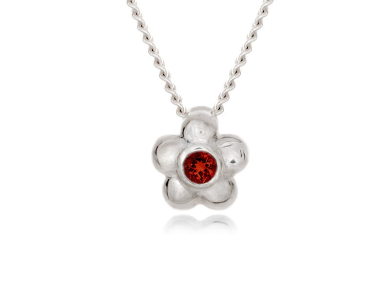 Blossom Dainty Garnet Necklace - Pamela Lauz Jewellery