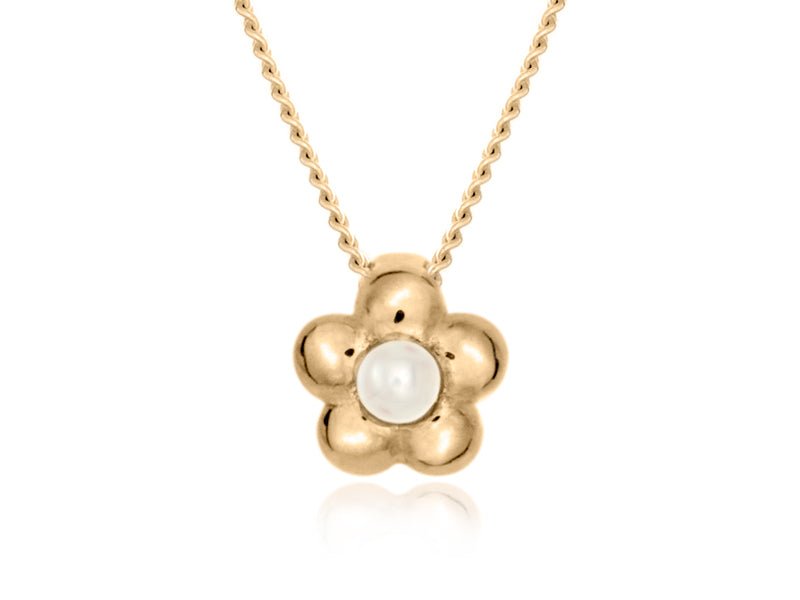 Blossom Dainty Pearl Gold Necklace - Pamela Lauz Jewellery