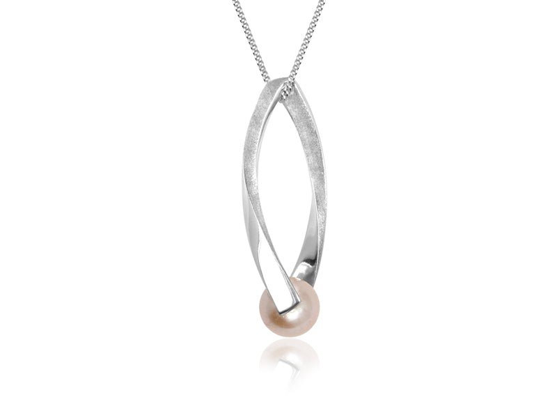 Candela Pink Pearl Silver Necklace - Pamela Lauz Jewellery