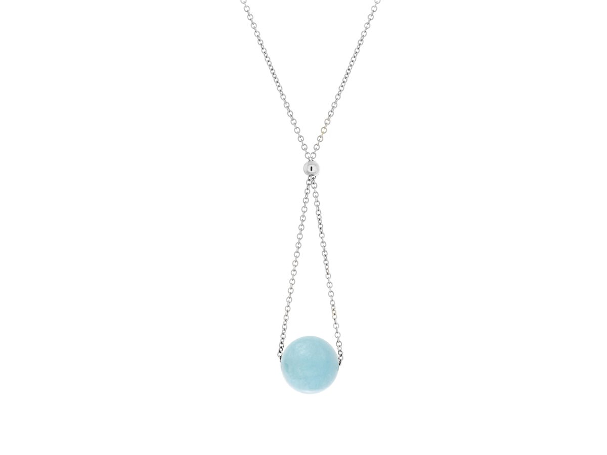 Chandelier Aquamarine Dainty Necklace - Pamela Lauz Jewellery