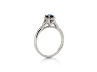 Colour Change Garnet and Diamond Wedding Rings - Pamela Lauz Jewellery
